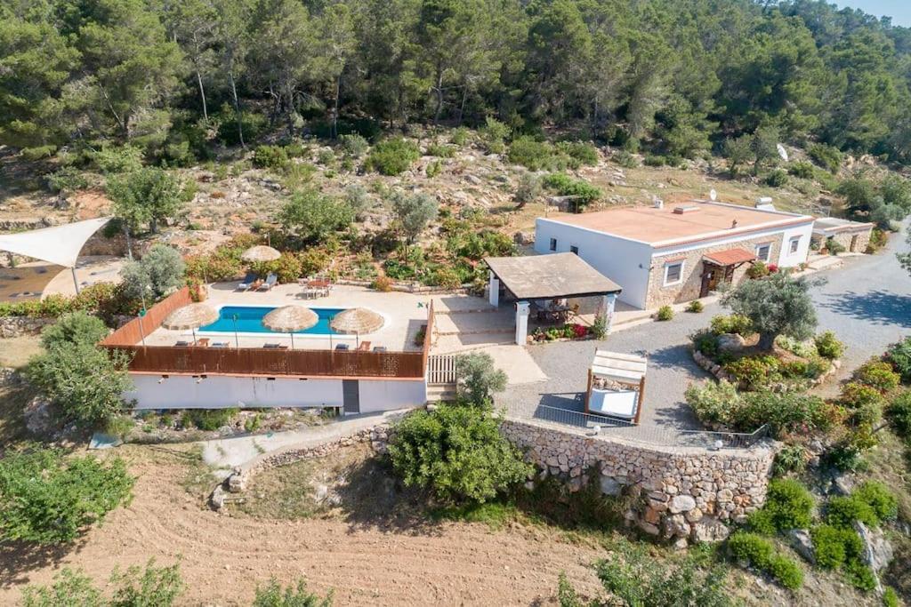 Casa Can Lluc Con Piscina, Jardin Y Vista Al Campo سانت ميكيل ذي بالان المظهر الخارجي الصورة