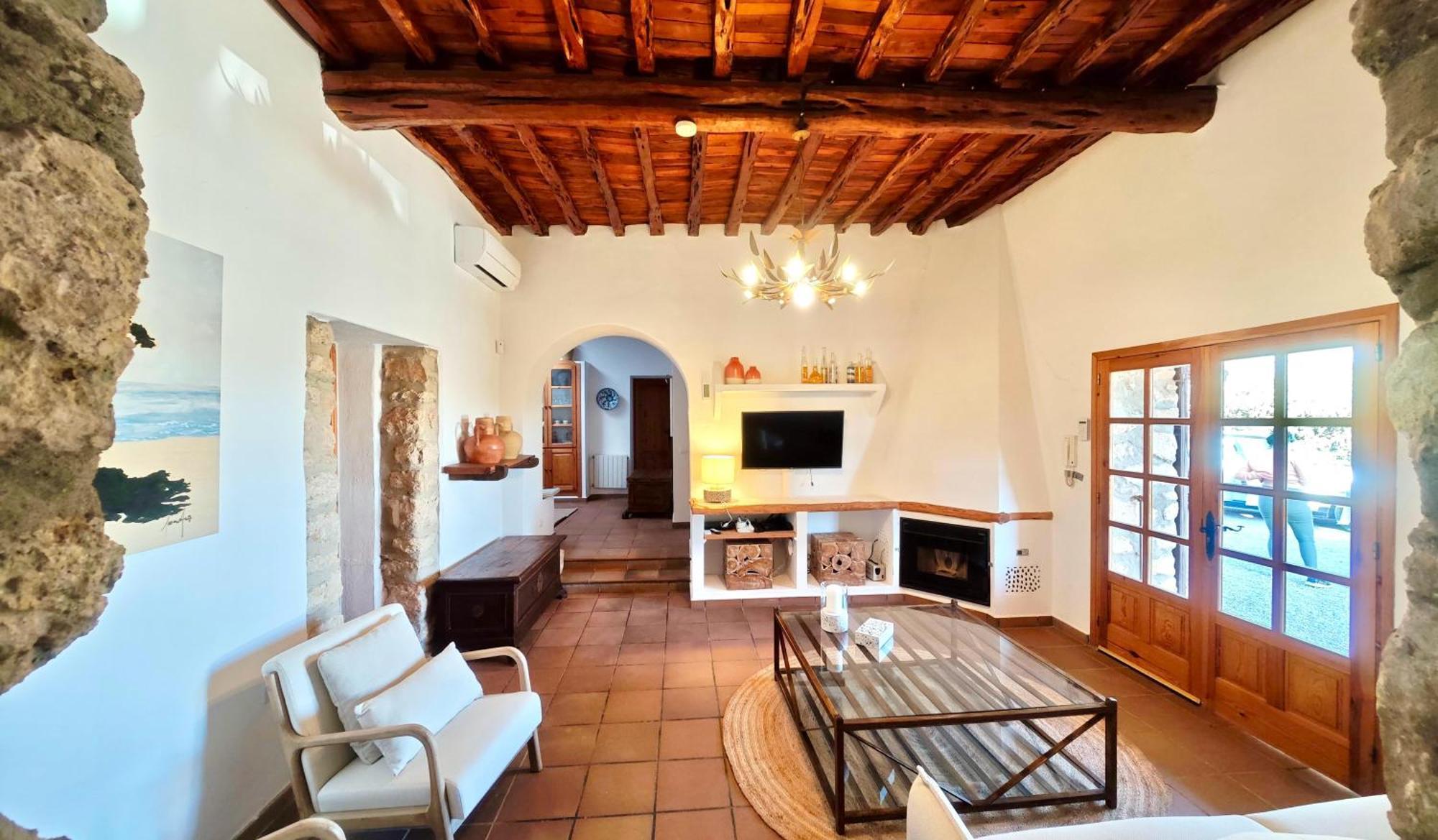 Casa Can Lluc Con Piscina, Jardin Y Vista Al Campo سانت ميكيل ذي بالان المظهر الخارجي الصورة