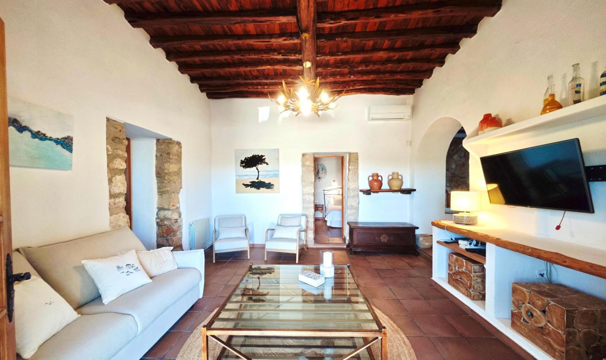 Casa Can Lluc Con Piscina, Jardin Y Vista Al Campo سانت ميكيل ذي بالان المظهر الخارجي الصورة